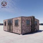 Luxury Waterproof Prefabricated Steel Foldable Container House Homes Customizable for sale