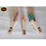 Yellow Screen Printing Squeegee Blades Wooden Handle 75A 40cm Length