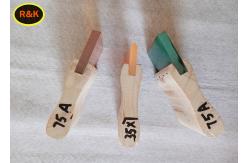 China Yellow Screen Printing Squeegee Blades Wooden Handle 75A 40cm Length supplier