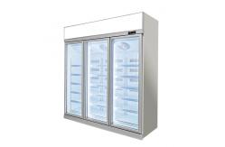 China Factory High Quality Three Door Luxury Frozen Goods Display Freezer supplier