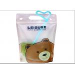 Juice Drink Stand Up Bags Custom Printing CMYK Color FDA Certificate With Handle for sale