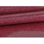 1.38m PVC Shinning Pink Glitter Pvc Fabric Leather With Cloth Bottom for sale