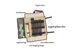 China Anti Abrasion Thickened Roll Up Tool Pouch , Multiscene Roll Out Tool Bag supplier