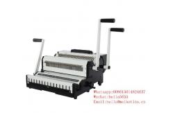 China Nanbo Manual 25 Sheets Double Loop Wire Binding Machine supplier