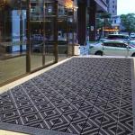 Vinyl Brush Dust Removal Commercial Entrance Mats 150X150 Shop Entrance Door Mats for sale