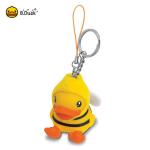 PVC 3D Plastic Animal Keychains Silk screen printing 4.5×5×5.5cm Size for sale