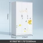 Modern Beautiful Painting Metal Storage Locker Clothes Wardrobe Locker for sale