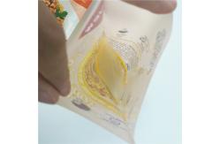 China 240mic Resealable Laminated Plastic Bag CMYK VMPET Biodegradable Gravure MOPP supplier