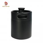 304 Stainless Steel Mini Keg Customized Black Powder Coating 2l Single Wall for sale