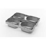                  Rk Bakeware China-600g Nonstick 4 Straps Farmhouse White Sandwich Bread Loaf Pan              for sale