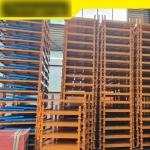 2-4 Layers and Blue Wire Mesh Pallet Cage with Move Structure