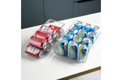 China Transparent Fridge Organiser Boxes 37x11cm Plastic Kitchen Organizer supplier