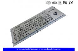 China IP65 Rated Stainless Steel Industrial Computer Kiosk Keyboard With Trackball supplier