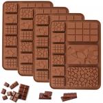 MHC Christmas Deep Dubai Chocolate Bar Mould Custom Big Rectangle Silicone Chocolate Mold for sale