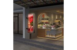 China Outdoor LED Double Sided Screen Shop Sign Light Pole Screen supplier