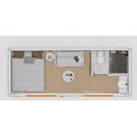 Customizable Apple Cabin House Dry-wet Separation Bathroom and Lighting Socket Switch Electricity