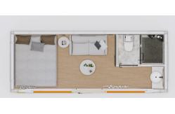 China Customizable Apple Cabin House Dry-wet Separation Bathroom and Lighting Socket Switch Electricity supplier