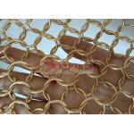 Fire Prevention Stainless Steel Ring Mesh Drapery Used As Decorative Metal Curtain for sale