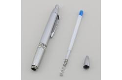 China Elegant Business Ballpoint Pen Diamond-Inlayed Ring Design 1.0mm Gift Ball Pen supplier
