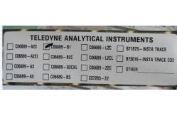 China ROHS 3000MB C6689 B1 Teledyne Trace Oxygen Analyzer Instruments supplier