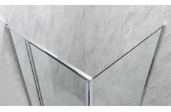 China Square Shower Enclosures 6/8mm Tempered Glass And Chromed Alum Frame supplier
