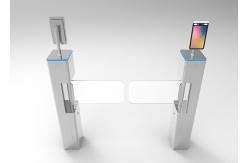 China RFID Card QR Code Reader Pedestrian Swing Gate RGB Indicator supplier
