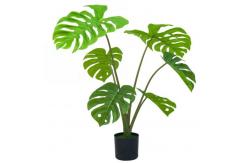 China Artificial green monstera home deco hotel office potted tree supplier
