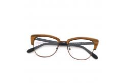 China Retro Handmade Wood Grain Acetate Optical Glasses Frame MR 0364 supplier