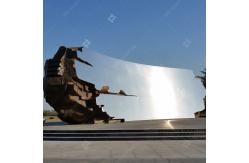 China Custom Outdoor Large Chrome Sculpture , H7.5m Metal Rock Sculpture supplier