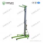 Portable Single Doorways Manual Material Lift with Swivel Locks