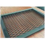 2.5mm Thickness Expanded Diamond Mesh Metal Fence With Painting With Frame for sale