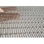 Decorative Wire Cladding Woven Metals , Architectural Metal Wire Mesh Facades