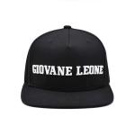 Customized Logo Unisex Black Flat Hats With Adjustable Structured Crown