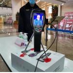 LCD Display Walk Through Temperature Scanner Automatic Infrared Thermometer Camera
