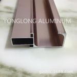 Strong Hardness Aluminium Profile For Glass Doors Rectangle Shape