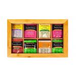 Non - Odor Bamboo Tea Bag Storage Box With Acrylic Cover BSC Approved for sale