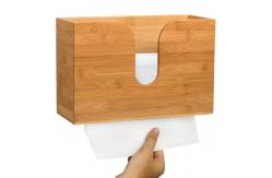 China Special Design Bamboo Tissue Racks And Holders , Wood Tissue Box Cover supplier