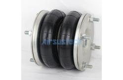 China Dunlop Pneuride 6x2 Assembly Double Convoluted Air Bellow With Steel Ends supplier