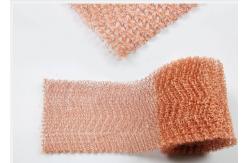 China ODM Knitted Copper Wire Mesh Roll 50mm Width irregula Hole supplier