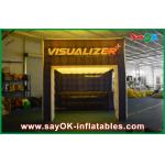 Inflatable Family Tent Nightclub Costomized Led Inflatable Cube Tent For Exhibition With Groove for sale
