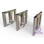 100mm Wide Slim Swing Turnstile Barrier Fast Passage Automatic RFID Reader For Lobby for sale
