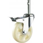 3/4/5 Inch Thread Stem PP Furniture Caster Wheel for sale