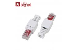 China PC Unshielded CAT6 Toolless RJ45 Plug Without Fixed Ring ZC-688Y-C6 supplier