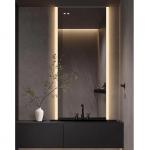 Smart LED Hotel Bathroom Vanity Mirrors Wall Mounted Frameless Defogger Dimmer for sale