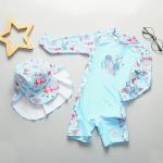 Summer Girls Swimming Suits Long Sleeve Children Swimming Suits For Kids Bikini for sale