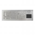 IP67 dynamic waterproof stainless steel industrial keyboard with sealed tough touchpad