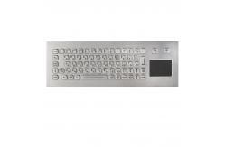 China IP67 dynamic waterproof stainless steel industrial keyboard with sealed tough touchpad supplier