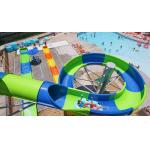 Outdoor Children Games Entertainment Park Water Swimming Pool Fiberglass Slide for sale