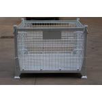 Workshop Transportation Movable 6.4mm Steel Q235 Metal Wire Container for sale
