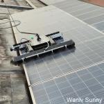 Pressure Nozzles and 1000mm Cleaning Width Solar Panel Cleaning Robot with OEM Support for sale